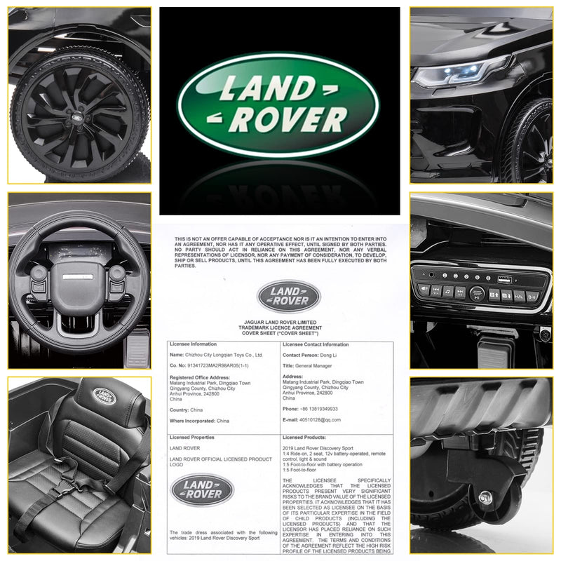 12V Electric Ride-On Truck for Kids, Licensed Land Rover, Battery Powered Car Magic Cars 2