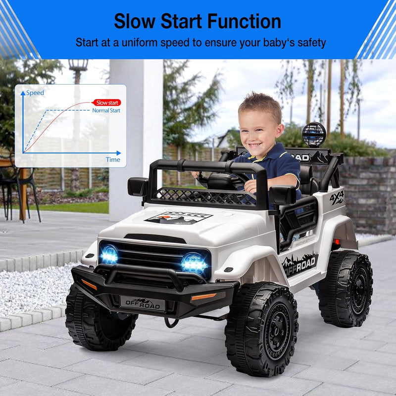 12V Electric Ride-On Truck Car for Kids with Remote Control and Spring Suspension Magic Cars 2