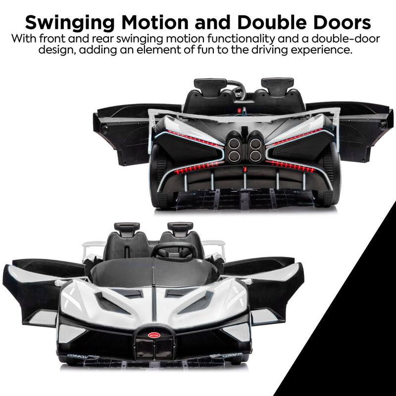 Electric Kids Ride-On Bugatti Race Car Large Size with Drift Mode and High Quality Magic Cars 11