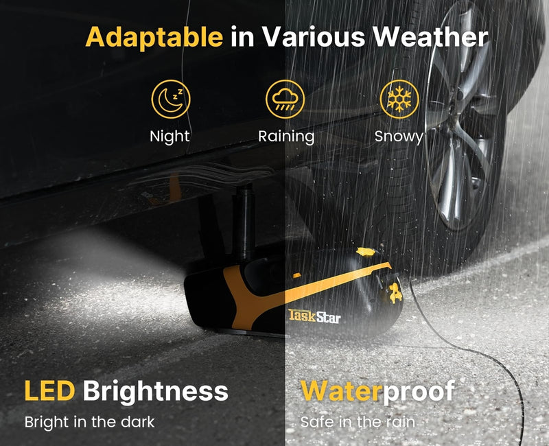 STANDTALL 5 Ton Electric Car Jack With Air Compressor - 12V Hydraulic Floor Jack With LED Light For SUVs & Sedans