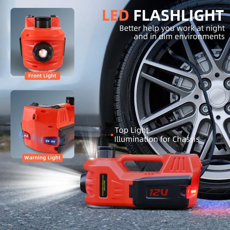 12V 5-Ton Electric Car Jack with Built-in Inflatable Pump Magic Cars 3