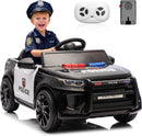 12V Police Car Electric Ride-On Toy for Kids with Remote Control and Flashing Lights Magic Cars 1