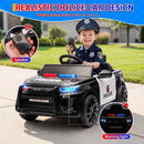 12V Police Car Electric Ride-On Toy for Kids with Remote Control and Flashing Lights Magic Cars 2