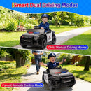 12V Police Car Electric Ride-On Toy for Kids with Remote Control and Flashing Lights Magic Cars 3