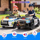 12V Police Car Electric Ride-On Toy for Kids with Remote Control and Flashing Lights Magic Cars 4