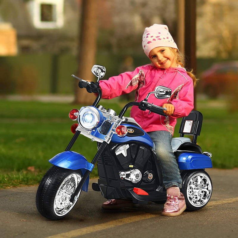 Battery-Powered Child's Electric Chopper-Style Ride-On Motorcycle Toy Magic Cars 1