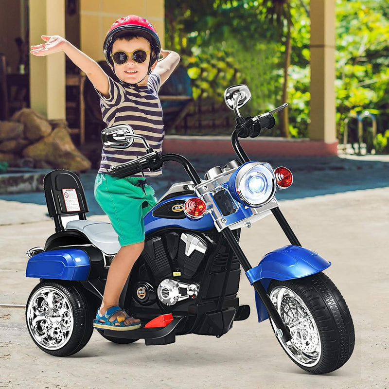 Battery-Powered Child's Electric Chopper-Style Ride-On Motorcycle Toy Magic Cars 2