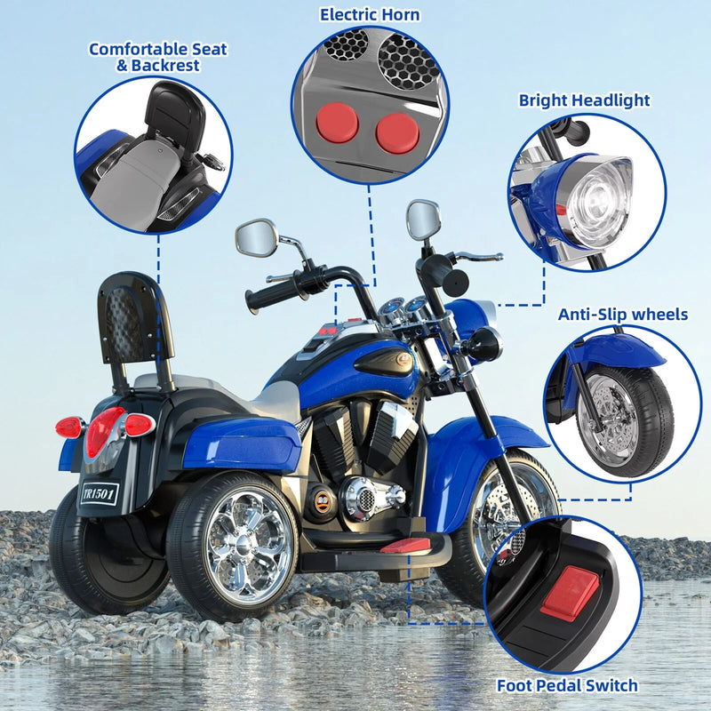 Battery-Powered Electric Ride-On Motorcycle Toy for Children Magic Cars 6