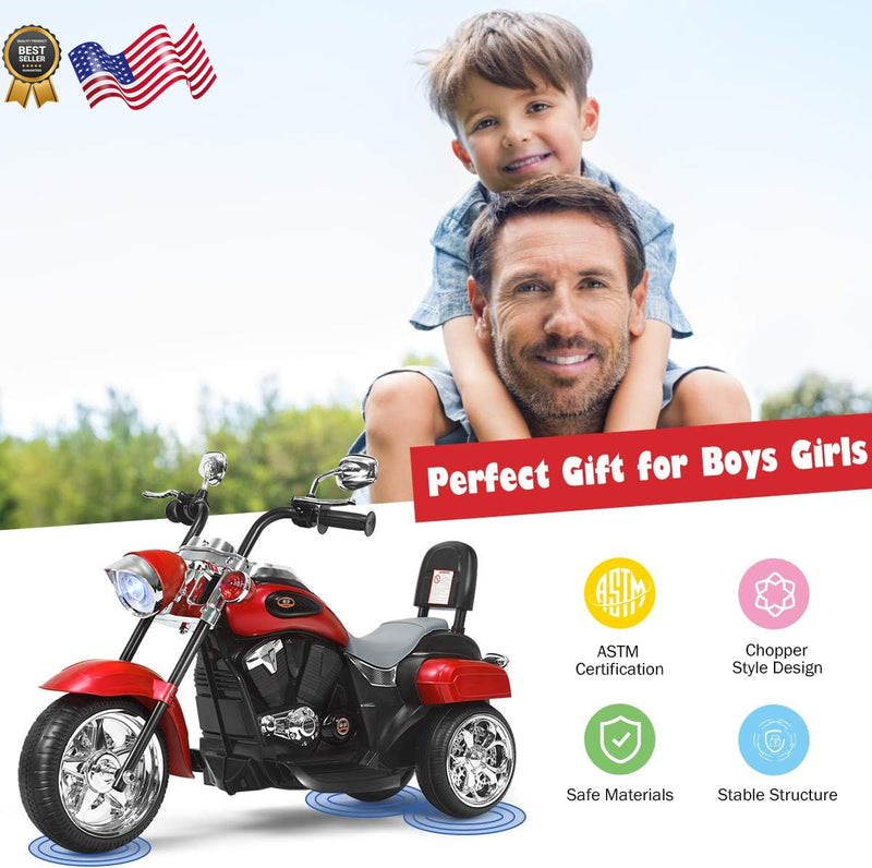 Kids Electric Ride-On Motorcycle in Harley Style with Rechargeable Battery Magic Cars 1