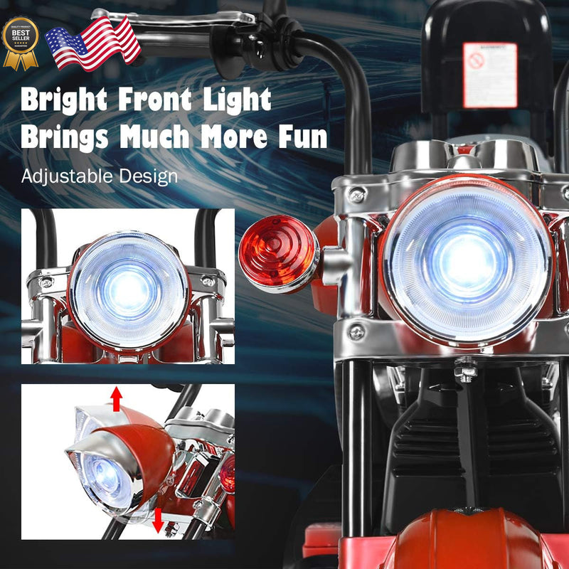 Kids Electric Ride-On Motorcycle in Harley Style with Rechargeable Battery Magic Cars 4