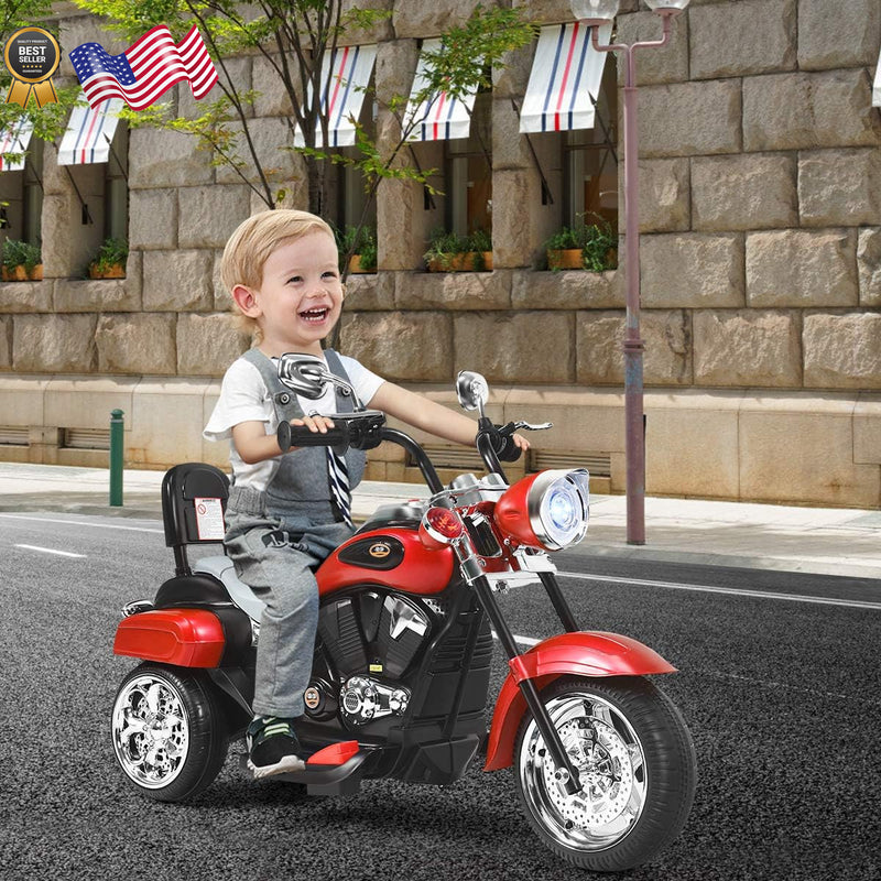 Kids Electric Ride-On Motorcycle in Harley Style with Rechargeable Battery Magic Cars 6