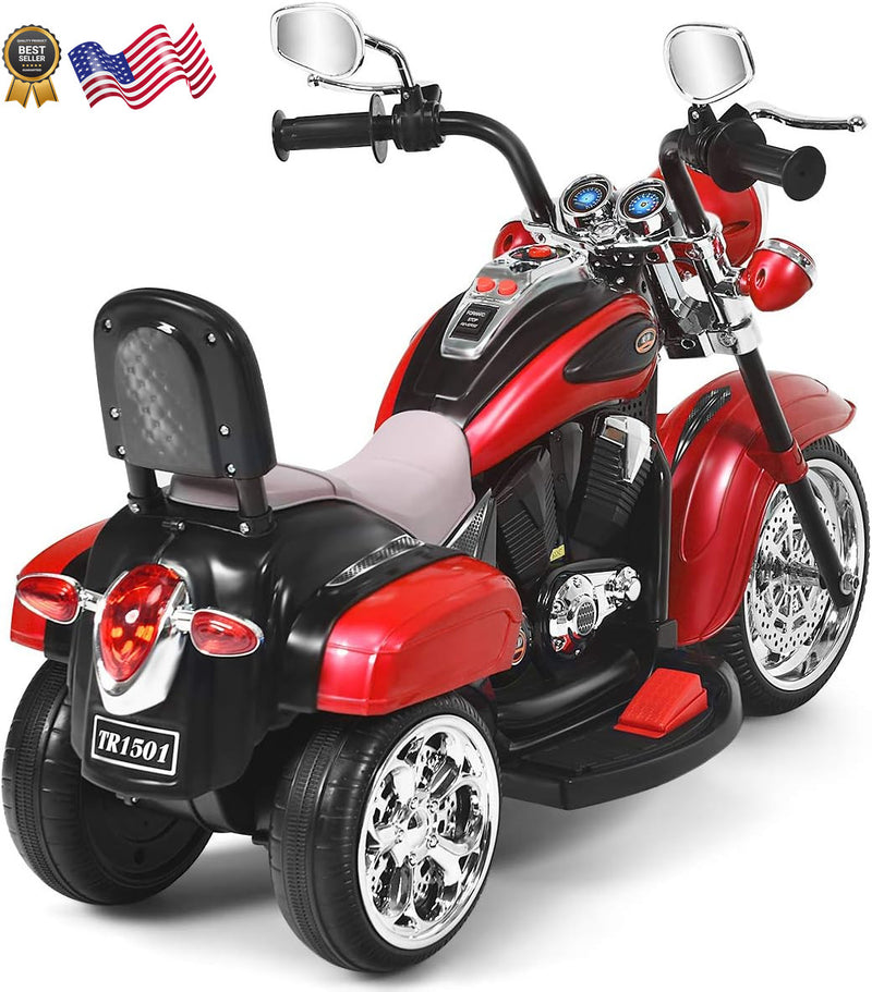 Kids Electric Ride-On Motorcycle in Harley Style with Rechargeable Battery Magic Cars 8