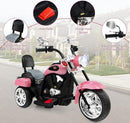 Battery-Powered Pink Kids Electric Ride-On Motorcycle Toy Magic Cars 3