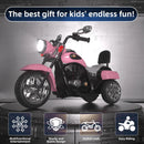 Battery-Powered Pink Electric Ride-On Motorcycle for Kids Magic Cars 2