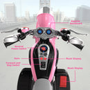 Battery-Powered Pink Electric Ride-On Motorcycle for Kids Magic Cars 3