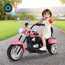 Battery-Powered Pink Kids Motorcycle Ride-On Toy Magic Cars 0