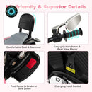 Battery-Powered Pink Kids Motorcycle Ride-On Toy Magic Cars 4