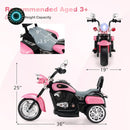 Battery-Powered Pink Kids Motorcycle Ride-On Toy Magic Cars 6