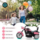 Battery-Powered Pink Kids Motorcycle Ride-On Toy Magic Cars 8