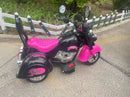 Electric Pink Ride-On Battery-Powered Kids Motorcycle Chopper Magic Cars 1