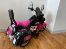 Electric Pink Ride-On Battery-Powered Kids Motorcycle Chopper Magic Cars 6
