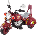 Electric Ride-On Red Kids Motorcycle Battery-Powered Chopper Bike Magic Cars 0