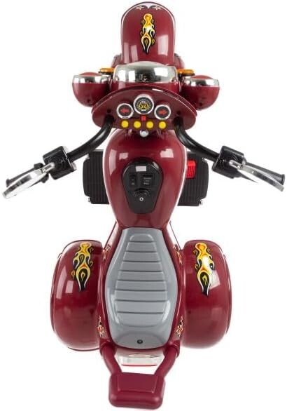 Electric Ride-On Red Kids Motorcycle Battery-Powered Chopper Bike Magic Cars 1