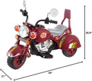 Electric Ride-On Red Kids Motorcycle Battery-Powered Chopper Bike Magic Cars 6