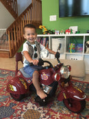 Electric Ride-On Red Kids Motorcycle Battery-Powered Chopper Bike Magic Cars 7