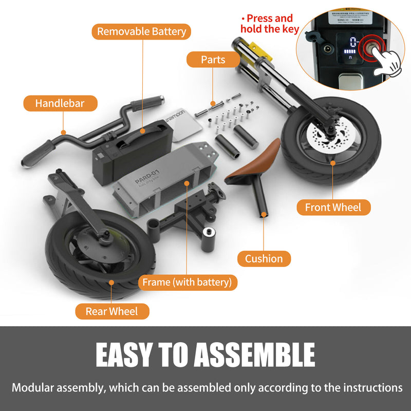 200W Electric Dirt Bike for Kids Ages 5–10 with Speeds up to 15 MPH Magic Cars 2