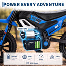 24V Electric Dirt Bike for Kids - 350W High-Speed Motorcycle with Bluetooth Music Magic Cars 4