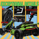 Electric Drift Kart with Adjustable Seat 24V Outdoor Ride-On Toy with 4 Speed Modes Magic Cars 25