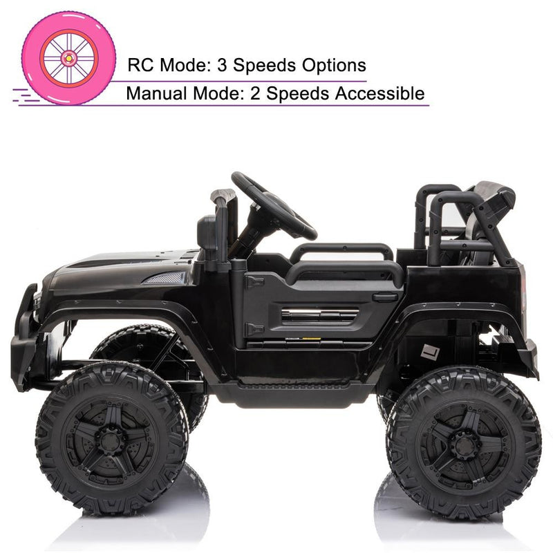 12V Electric Dual Drive Ride-On Jeep for Kids with LED Lights Magic Cars 17