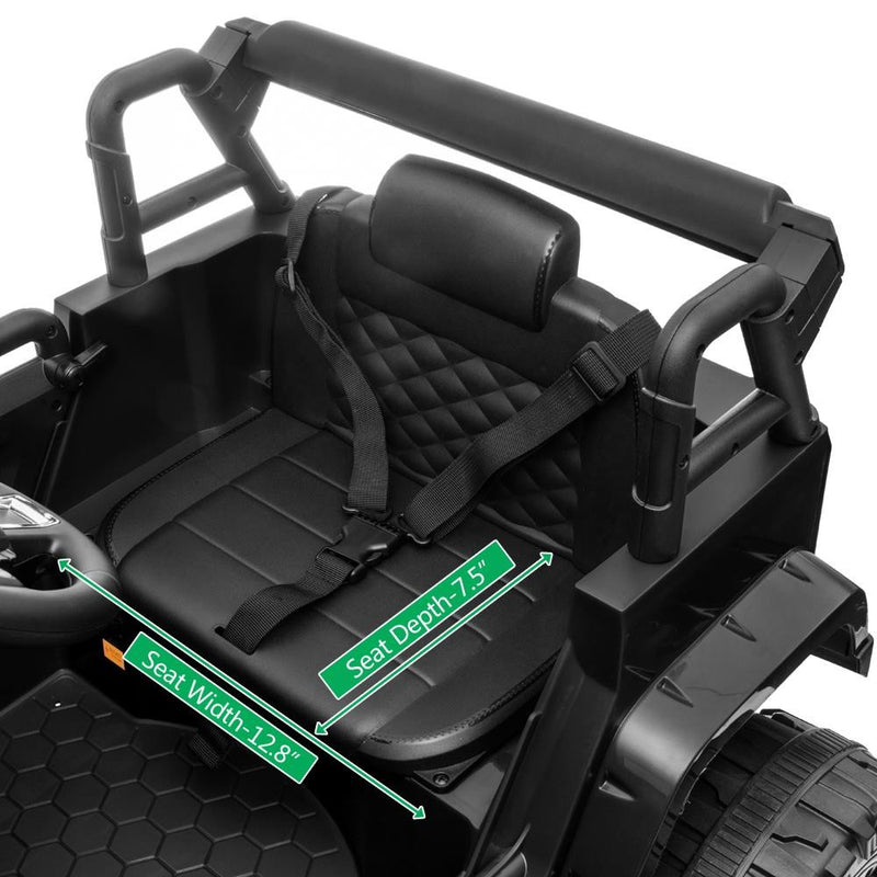 12V Electric Dual Drive Ride-On Jeep for Kids with LED Lights Magic Cars 18