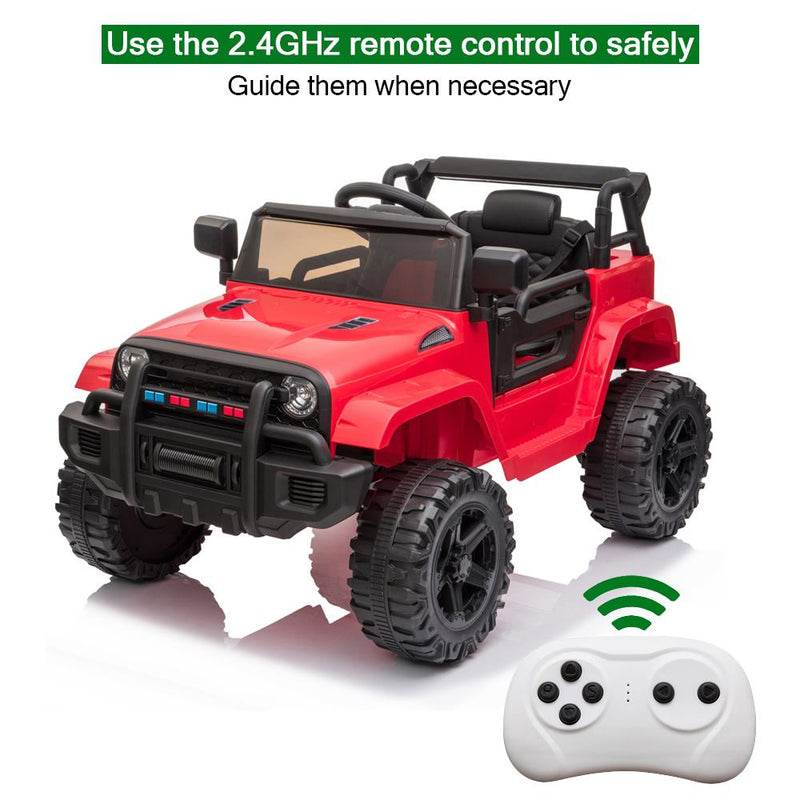 12V Electric Dual Drive Ride-On Jeep for Kids with LED Lights Magic Cars Variant 0