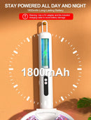 Foldable 4000V Bug Zapper Racket with 1800mAh Battery in White Magic Cars 3