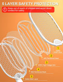 Foldable 4000V Bug Zapper Racket with 1800mAh Battery in White Magic Cars 4