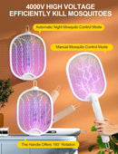 Foldable 4000V Bug Zapper Racket with 1800mAh Battery in White Magic Cars 5