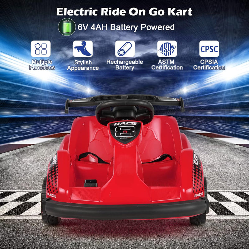 6V Electric Kids Go-Kart with Parental Remote Control and Safety Features Magic Cars 7