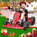 12V Red Electric Drift Go-Kart for Kids with Battery-Powered Outdoor Riding Magic Cars 1