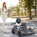6V Battery-Powered Electric Go-Kart for Kids with Remote Control in Black Magic Cars 4