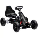 Kids' Electric Go Kart Featuring EVA Tires, Dual Speed Settings, and Adjustable Seat - Black Magic Cars 1