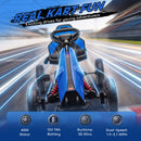 Kids' Electric Go Kart Featuring EVA Tires, Dual Speed Settings, and Adjustable Seat - Blue Magic Cars 5