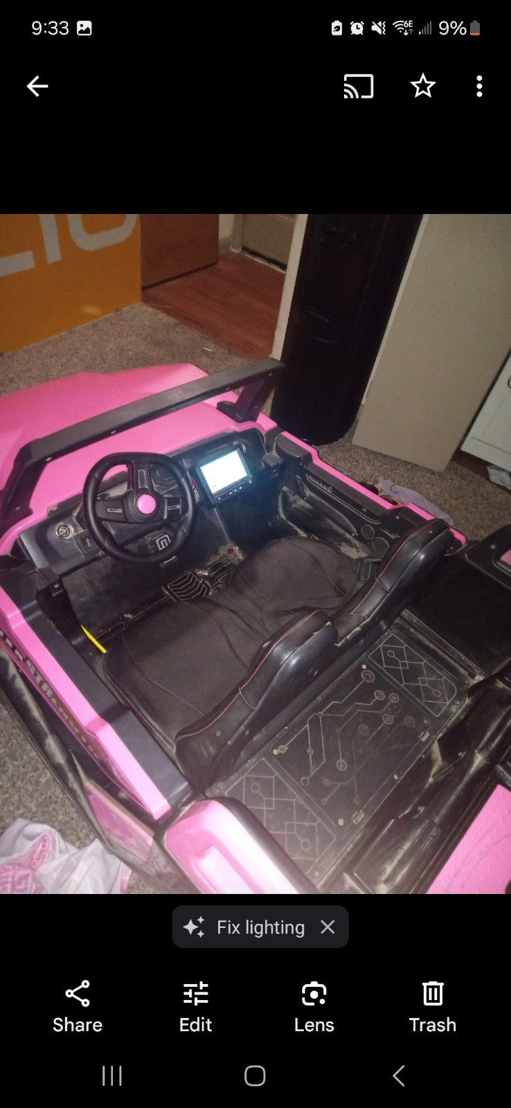 Pink Electric Ride-On Jeep for Kids Magic Cars 1