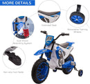 12V Blue Electric Kids Dirt Bike with Dual Shock Suspension and Battery-Powered Ride-On Motorcycle Magic Cars 6