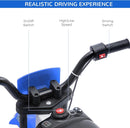 12V Blue Electric Kids Dirt Bike with Dual Shock Suspension and Battery-Powered Ride-On Motorcycle Magic Cars 9