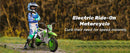 12V Electric Kids Green Dirt Bike with Dual Shock Battery Ride-On Toy Motorcycle Magic Cars 10