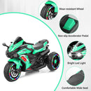 12V Green Electric Kids Motorcycle with LED Lights and Bluetooth Music Ride-On Toy Magic Cars 14
