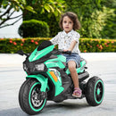 12V Green Electric Kids Motorcycle with LED Lights and Bluetooth Music Ride-On Toy Magic Cars 20