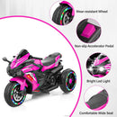 12V Pink Electric Kids Motorcycle with LED Lights and Bluetooth Music Ride-On Toy Magic Cars 15